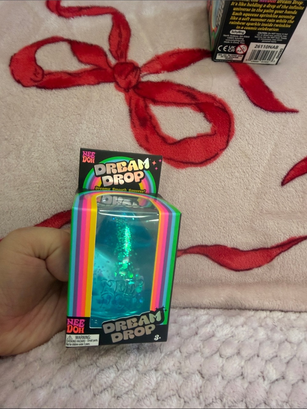 Dream Drop Squeezy Toy by Nee Doh — Teal Glitter